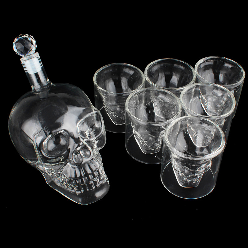 Creatieve Schot Crystal Skull Head Glas Cup Set Star Wars Storm Dubbele Muur Lagen Whiskey Wijn Vodka Bar Club Beer bril Cups
