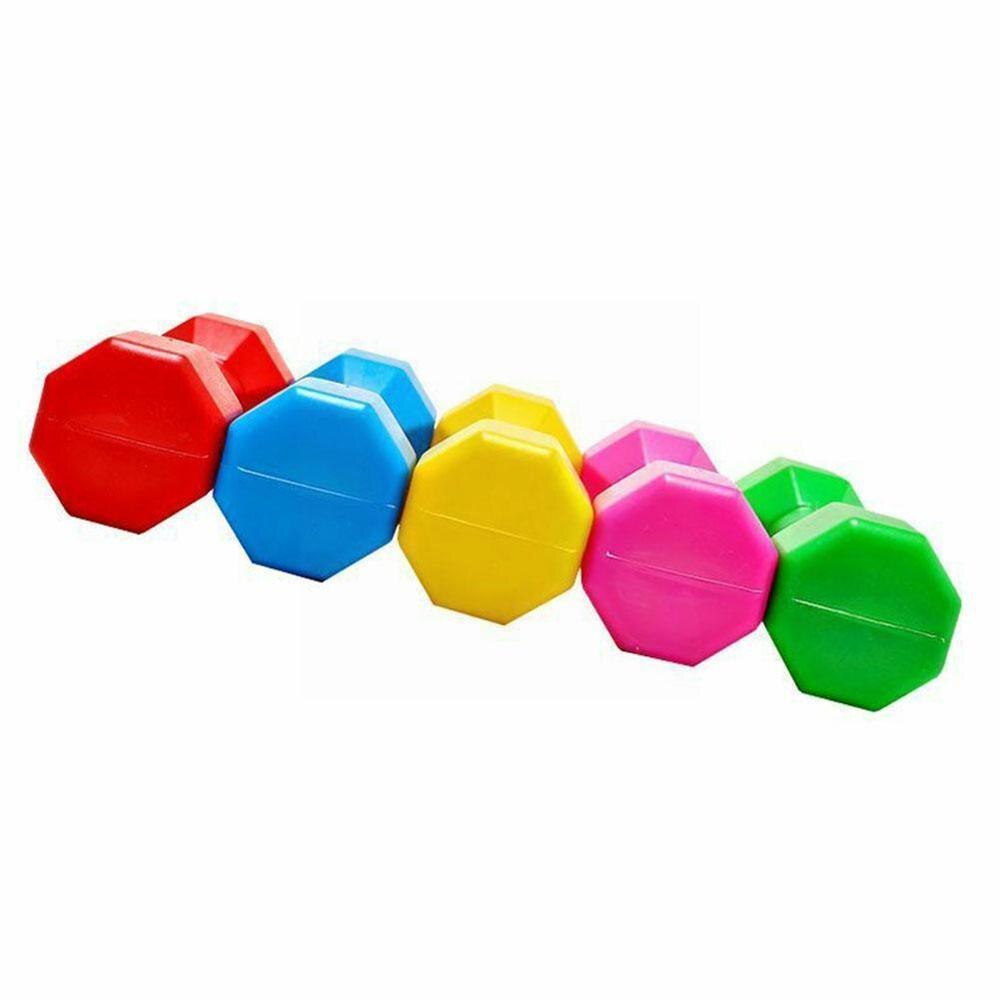 2pcs Children&#39;s Fitness Dumbbells Early Education Equipment Props Hand Exercise Weights Pe Home Kindergarten Dancing L6n6