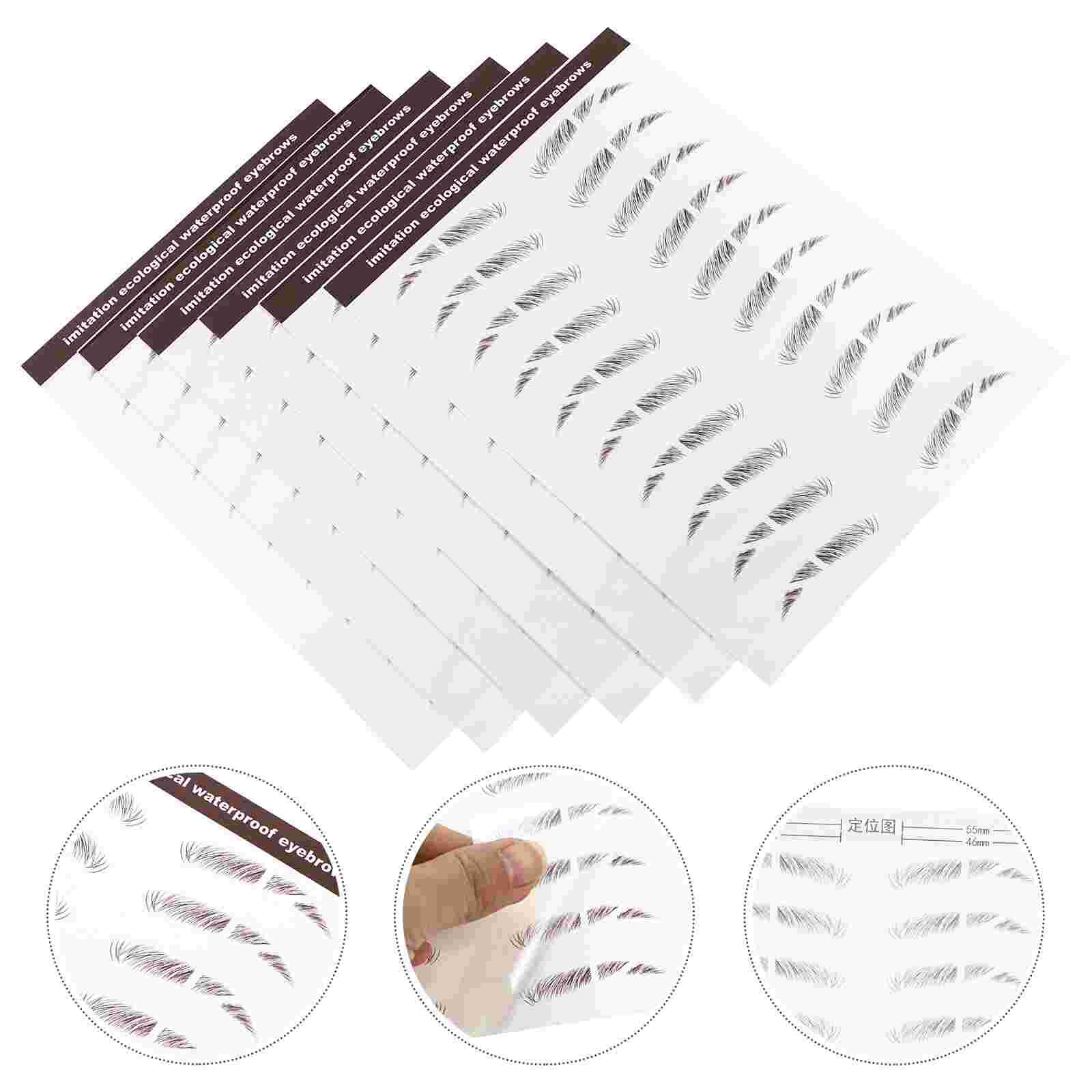6Pcs Make Sticker Sticker Make Tool: 6X1X0.1CM