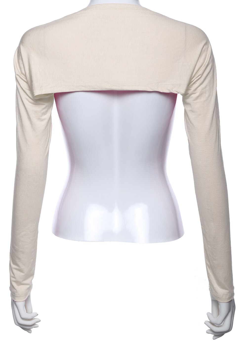 Femmes Hijab musulman Armer manches couverture haussement d'épaules boléro Hayaa Armer plus Oversleeves Stretch Protection turquie eau manches aléatoire: beige