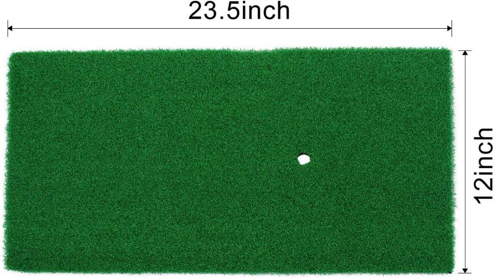 CRESTGOLF Golf Hitting Mats Indoor/Outdoor SBR Golf Mats for Driving Range Practice Backyard Use Green (Long/Short Grass)