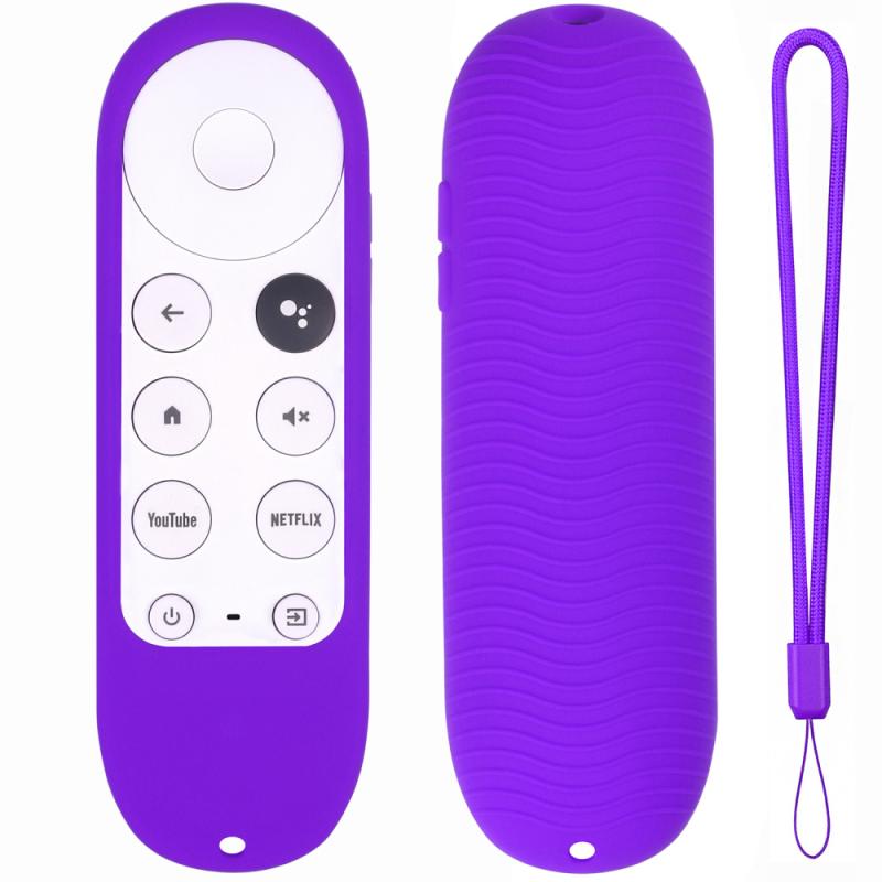 Funda de silicona para mando a distancia Chromecast, funda de silicona antipérdida para mando a distancia de Google TV por voz: 09