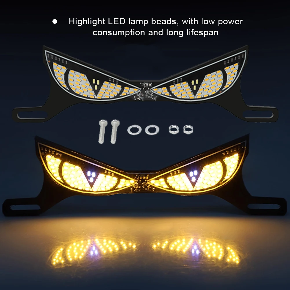Devil eye motorcykel led-lampor cat eye dynamiskt bakljus bil bakljus dekorativ lampa strobe eagle eye-lampa tillbehör