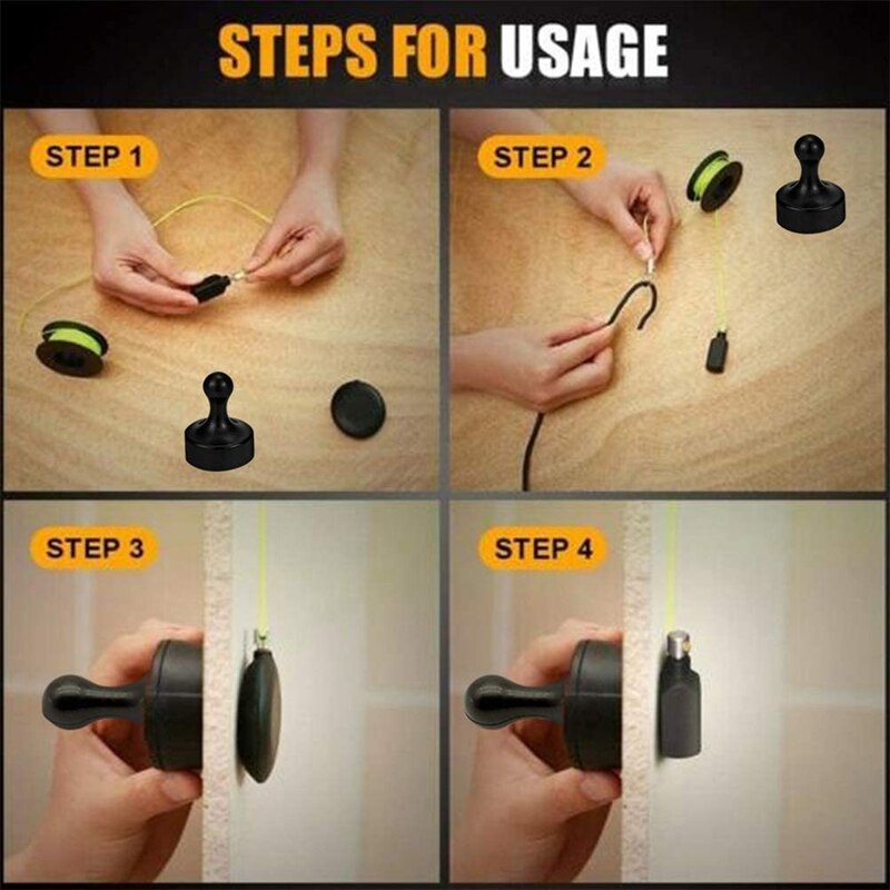 Fish Tape Wire Puller Wall Fishing Tool, Wire Pulling Tools Cable Fishing Tools Wire Pulling System for Home Outdoors