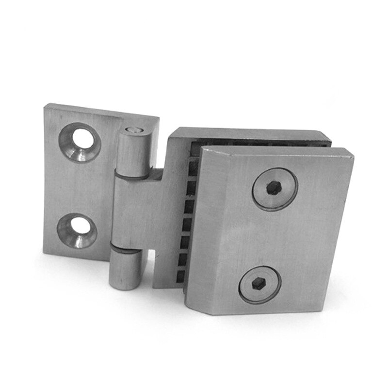 180 degree double-sided open-close glass clip 304 Stainless Steel Precision Casting Wine Cabinet Hinge Door Hinge: Unilateral hinge