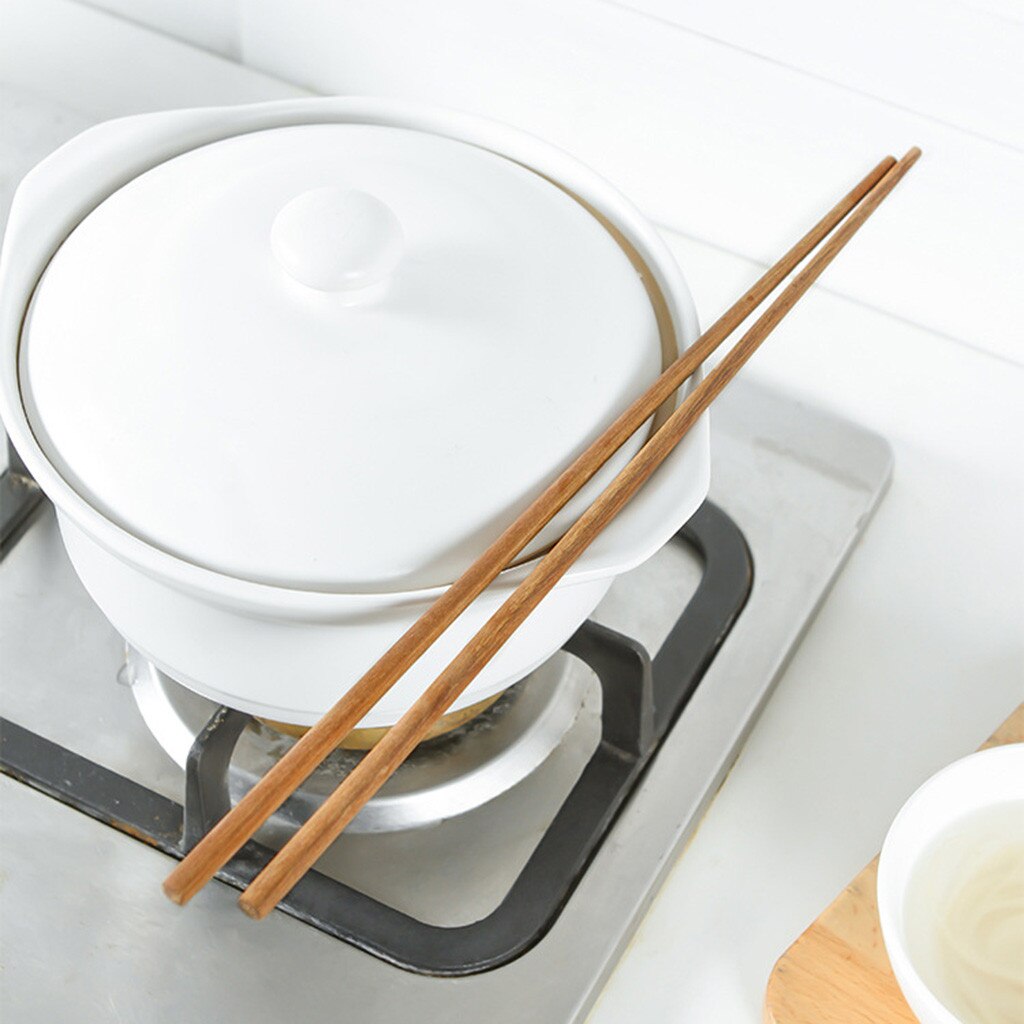 38Cm Huishoudelijke Servies Lange Gebakken Houten Eetstokjes Noodle Herbruikbare Eetstokjes Servies Servies Keuken Accessoires Sale40