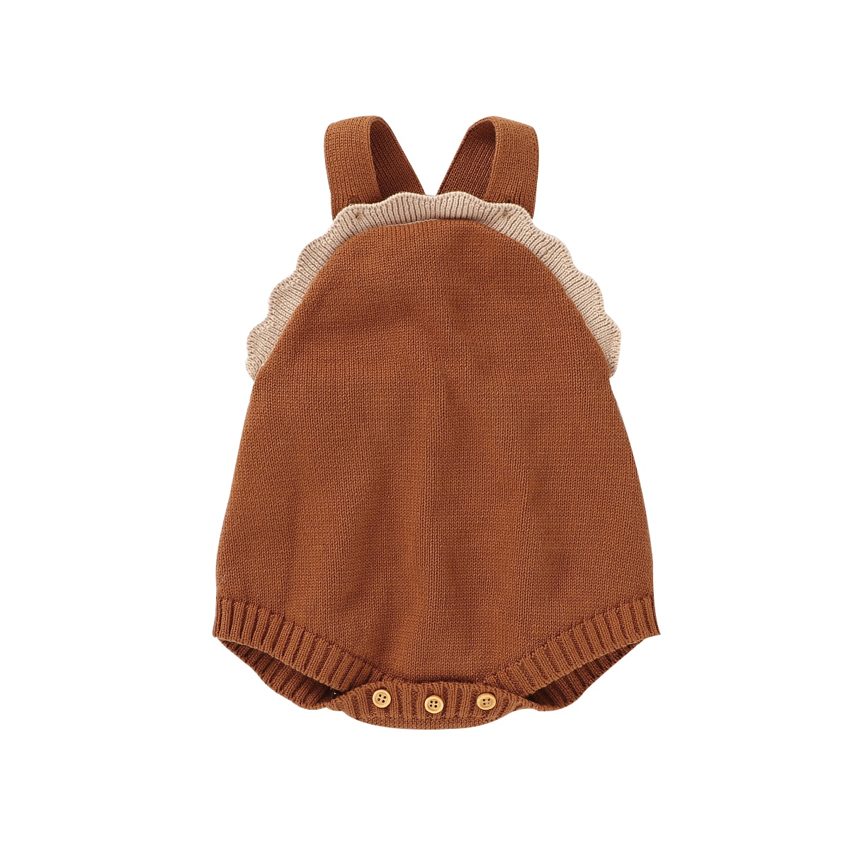 Zomer Baby Jongens Meisjes Lace Gebreide Bodysuit Mouwloze Gebreide Jumpsuit Donkerbruin Herfst Kleding
