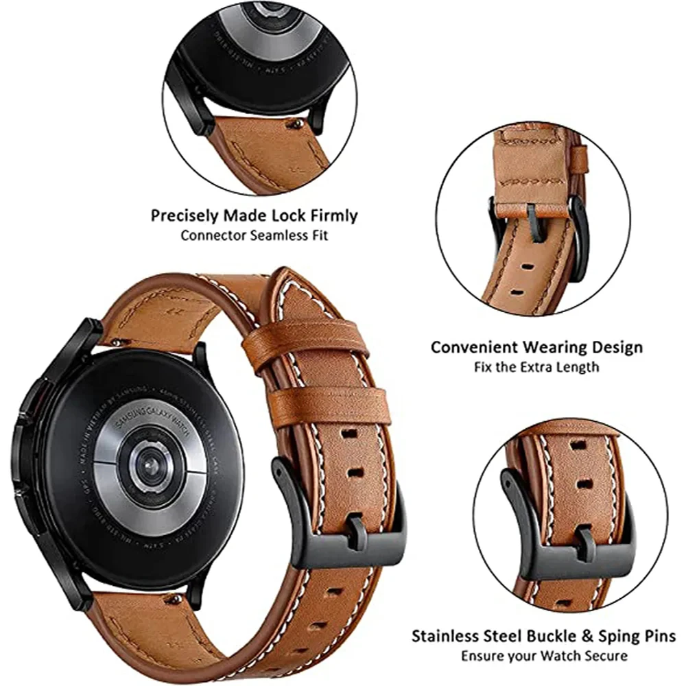 20mm 22mm läderarmband för xiaomi watch  s1/s3 s1 active  s1/2 pro klockarmband armband för mibro  a1/x1/ färgat armband