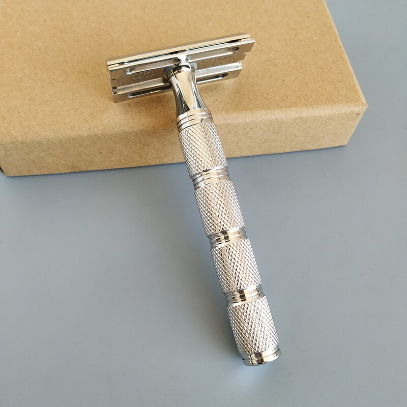 Dscosmetic S9 parallel head 316L stainless steel double edge safety razor: S9  Scepter