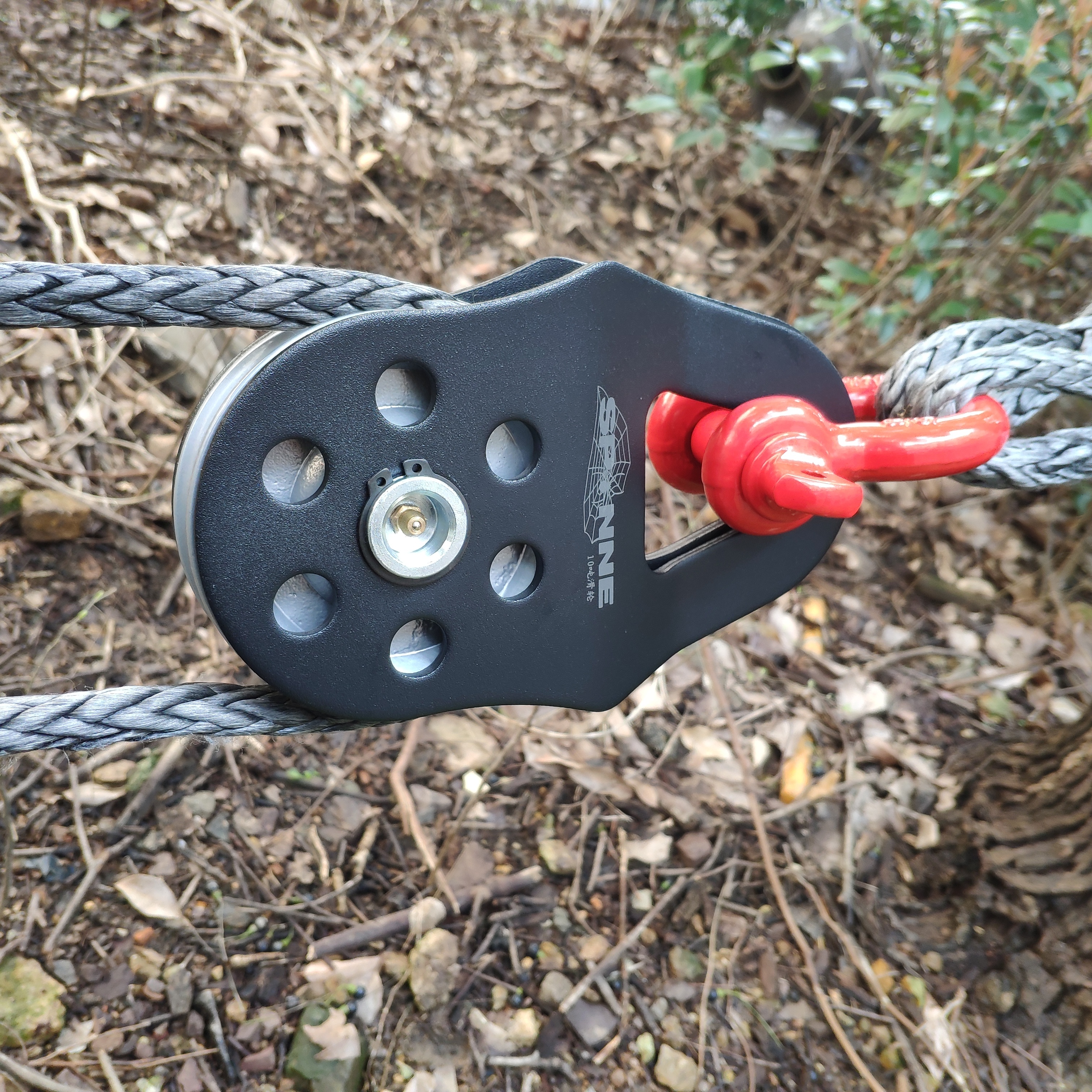 Zware 10Ton Snatch Katrollen Blok voor Synthetische Touw of Staalkabel 10T Breaking Force Lieren Katrol Schijf Betrouwbaar