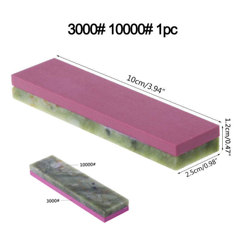 240/400# 400/1500# 3000/10000# 6000/12000#Household Knife Whetstone Round Axe Sharpening Stone Hand Dual Grit Tool B85C: Blue