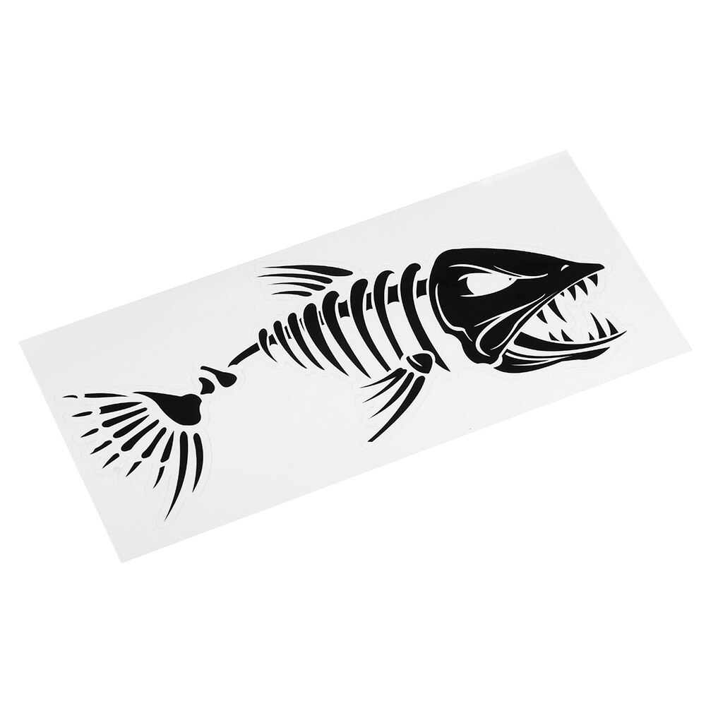 Fish Teeth Mouth Stickers Skeleton Fish Stickers Fishing Boat Canoe Kayak Graphics Accessories