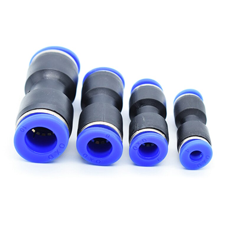 PU4 PU6 PU8 PU10 PU12 PU14 PU16 Pneumatische Montage 8Mm Tot 8Mm, buisleidingen Duw In Snelkoppeling Connector