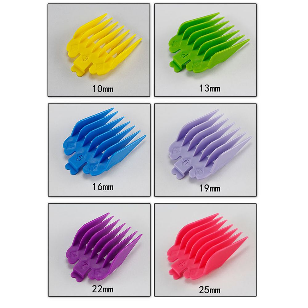 Cortapelos de para hombres, peine guía de corte, accesorio de 3-25mm, herramientas de peluquería universales profesionales, 10 piezas