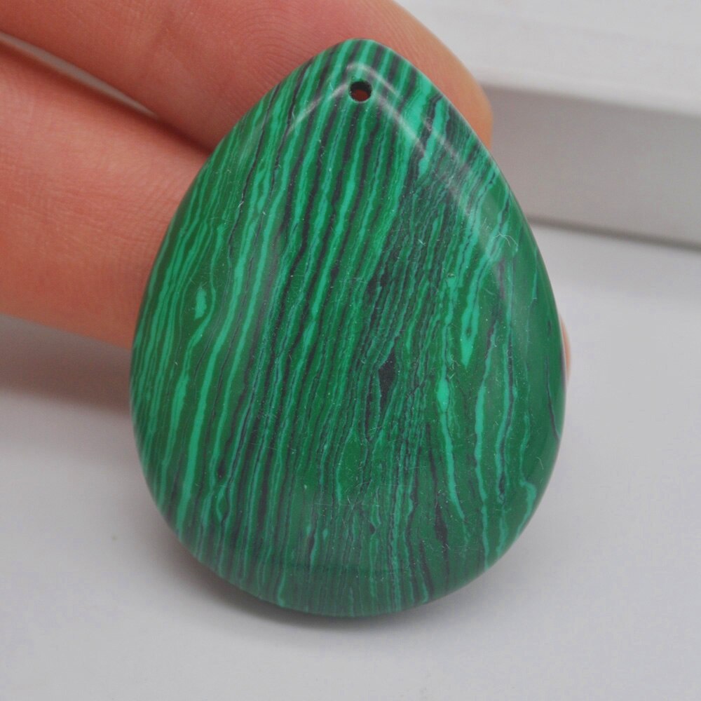 Natural 40x30MM Mixed Stone Bead Teardrop CAB Cabochon Hole Jewelry For GEM Pendant 1PCS H149-H166