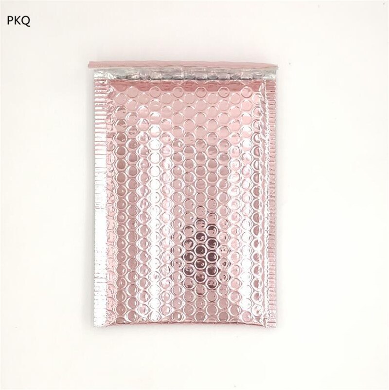 20 pièces or Rose bulle Mailer enveloppes 6 taille bulle enveloppe mousse feuille expédition sac d'expédition pour enveloppe d'emballage