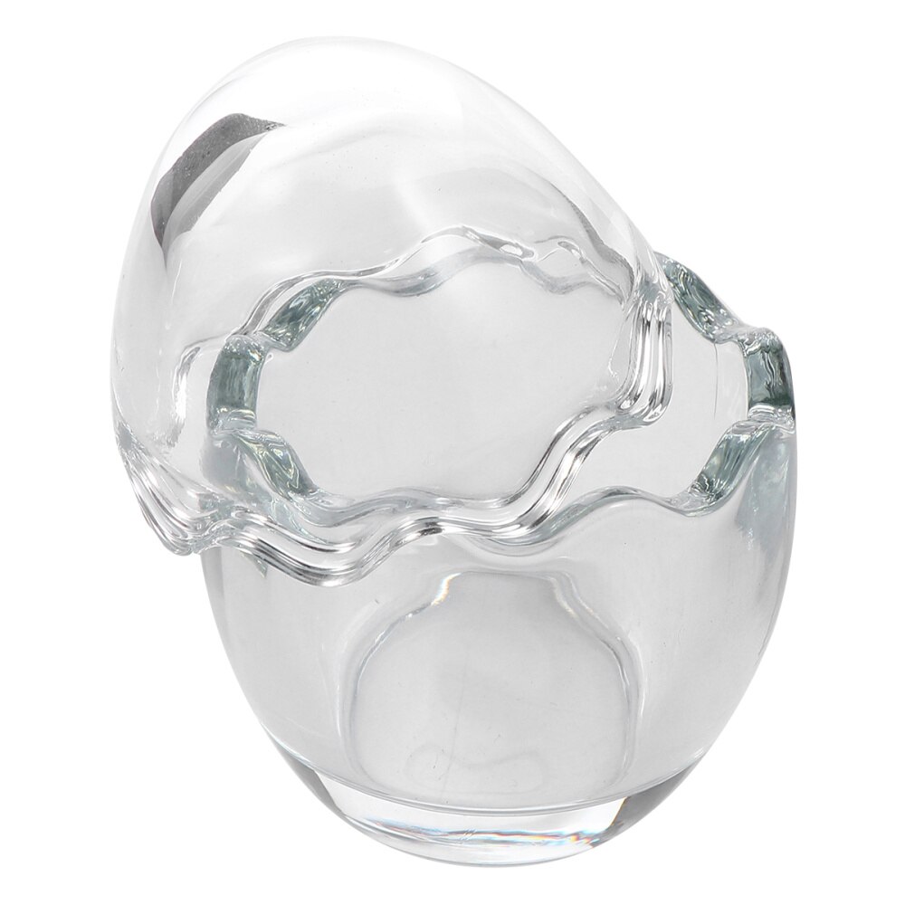 2pcs Pudding Cup Glass Cup Funny Egg Shape Yogurt Cup for Dessert Making