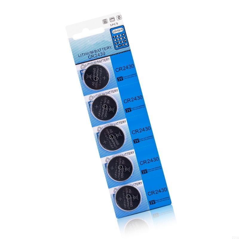 77UB Pack Of 5/10 CR2430 Coin Cell Batteries 3V CR2430 Lithium Battery For Toy,Calculators, Remote Controls 24mm Diameter