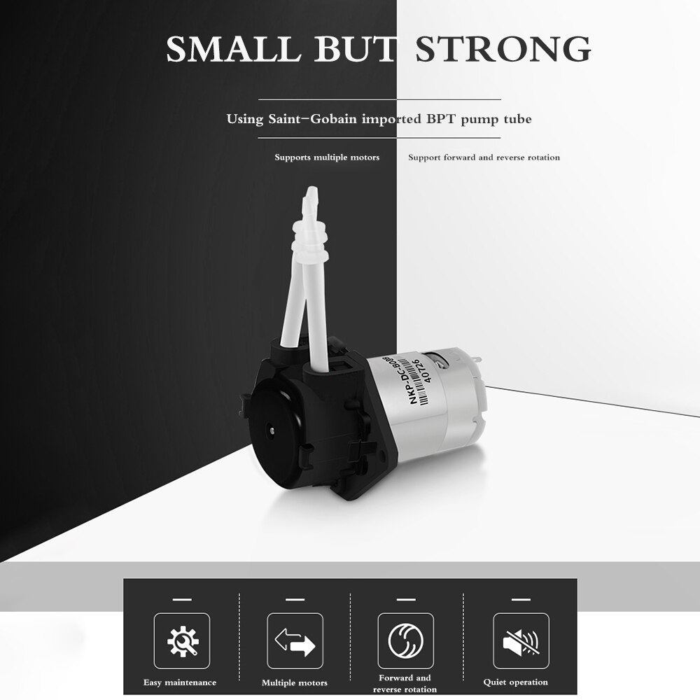 Dosing Pump Peristaltic Pump Dosing Head with Connector for Aquarium Lab Analytic DIY