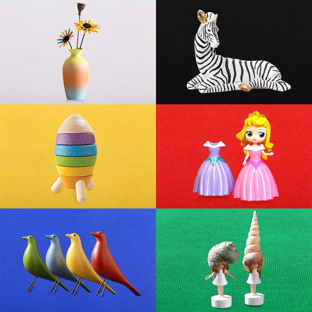 PULUZ 31x31cm USB Portable Light Box Adjustable Bright Round LED Lightbox &amp; 6 Backgrounds Mini Studio Fotografico Caja De Luz