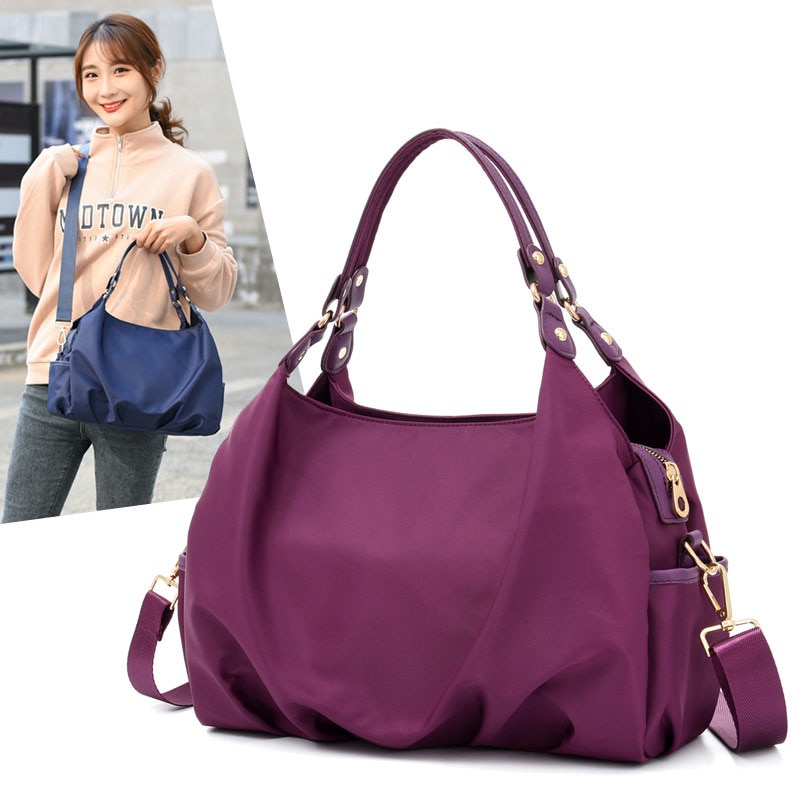 neue frauen Schulter tasche Koreanisch Weiblichen Handtasche Desinger Bote Tasche Damen Nylon Tote Umhängetaschen Taschen Hülse