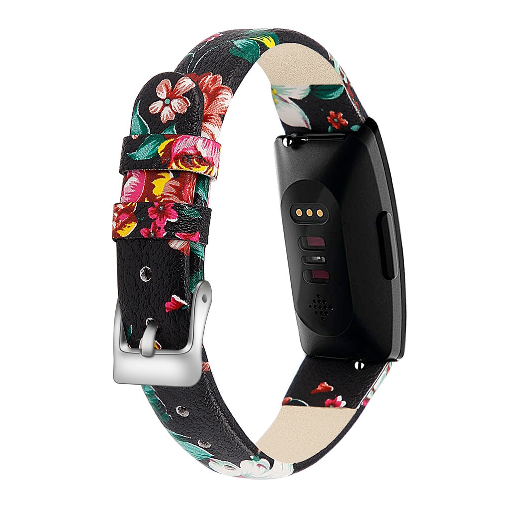 Replacement Small Leather Band Bracelet Watch Band Wrist Strap Sport Smart Accessories For Fitbit Inspire/inspire Hr: Red