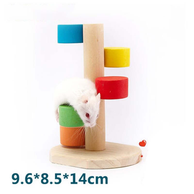 Puinen hamsterilelu hollantilainen sika puutalo pieni lemmikki keinu tunneli ponnahduslauta sokkelo kiipeily tikkaat hauska hamsterin lelu