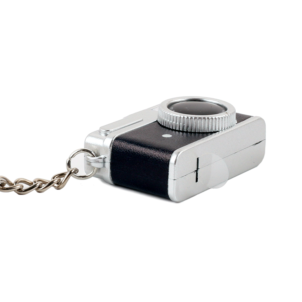 1pc Mini Camera Model Sleutelhanger Retro Camcorder Miniatuur Decor Kan Schijnen Sleutelhanger voor Poppen Camera Geluid Lichteffecten Sleutelhanger