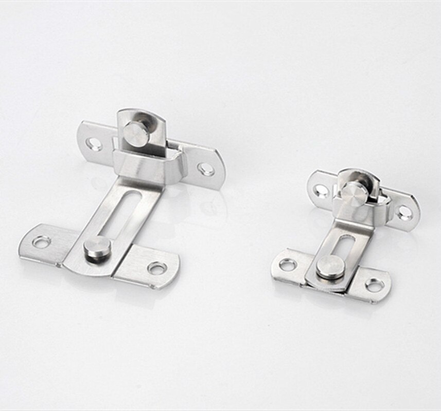Stainless steel sliding door hook lock,90 angle Hasp,For easy to install,Surface mounting,Anti-theft, Safety,Door Hardware
