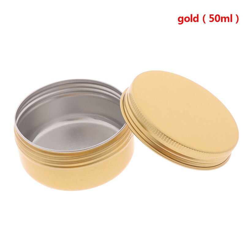 Mini caja de hojalata portátil para viaje, lata de té, embalaje de té, latas selladas, Trompeta de aluminio, té negro , pequeñas latas de té: gold