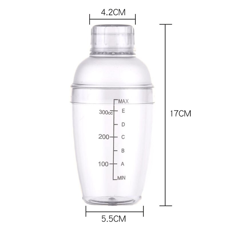 Plastic Cocktail Shaker Wine Beverage Mixer Wine Shaker Drink Mixer Barware bar tools 350ml/500ml/700ml/1000ml