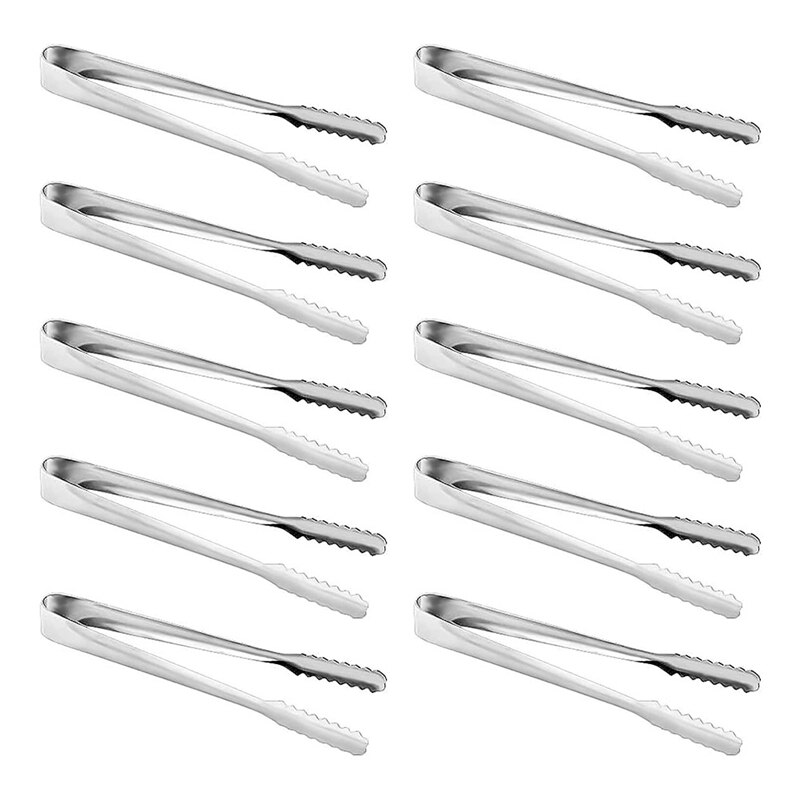 10Pcs Edelstahl Eis Clip 6-Zoll Edelstahl Zucker Clip Grill Clip Brot Clip Kleine Lebensmittel Clip kleine Eis Clip