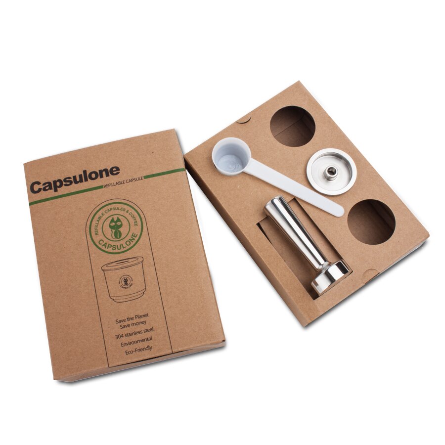 Capsules de café rechargeables et réutilisables, dosettes en acier inoxydable, compatibles avec la Machine à café lily: 1pod 1tamper