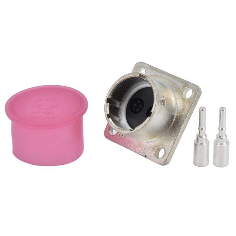 Power Connector 2 Pin Socket EMI Shielding with Contact Parts for Electrical Connections