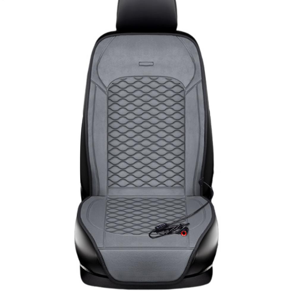 Coprisedile per auto Coprisedile riscaldato Scaldino per auto Scaldasalviette riscaldato a riscaldamento rapido Coprisedile per auto per camion SUV: Grigio