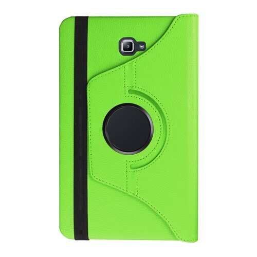 Tab a6 capa flip de couro pu, capa dobrável de 10.1 graus rotatória 360 para samsung galaxy tab a 6 10.1 capa de tablet t580 t585 10.1": Green