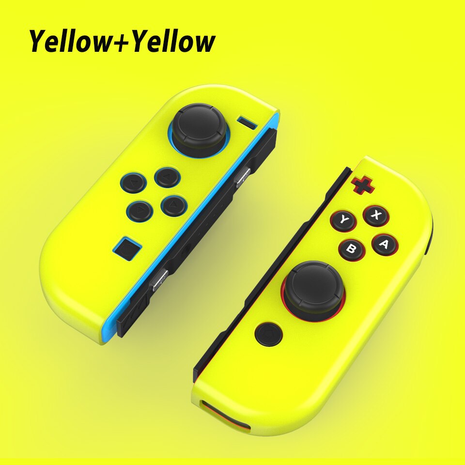 Gomma di silicone Della Pelle Della Copertura di Caso per Nintend Interruttore Gioia con la gioia-con controllore per Nintendoswitch NX NS Joycon presa di protezione: giallo