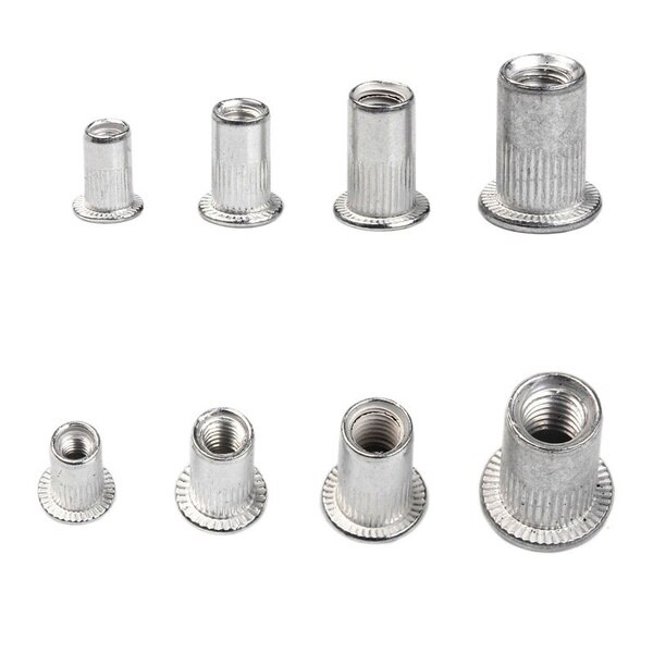 130PCS M3/M4/M5/M6/M8 Aluminium Threaded Rivet Nut furniture screw assortment bolt assortment