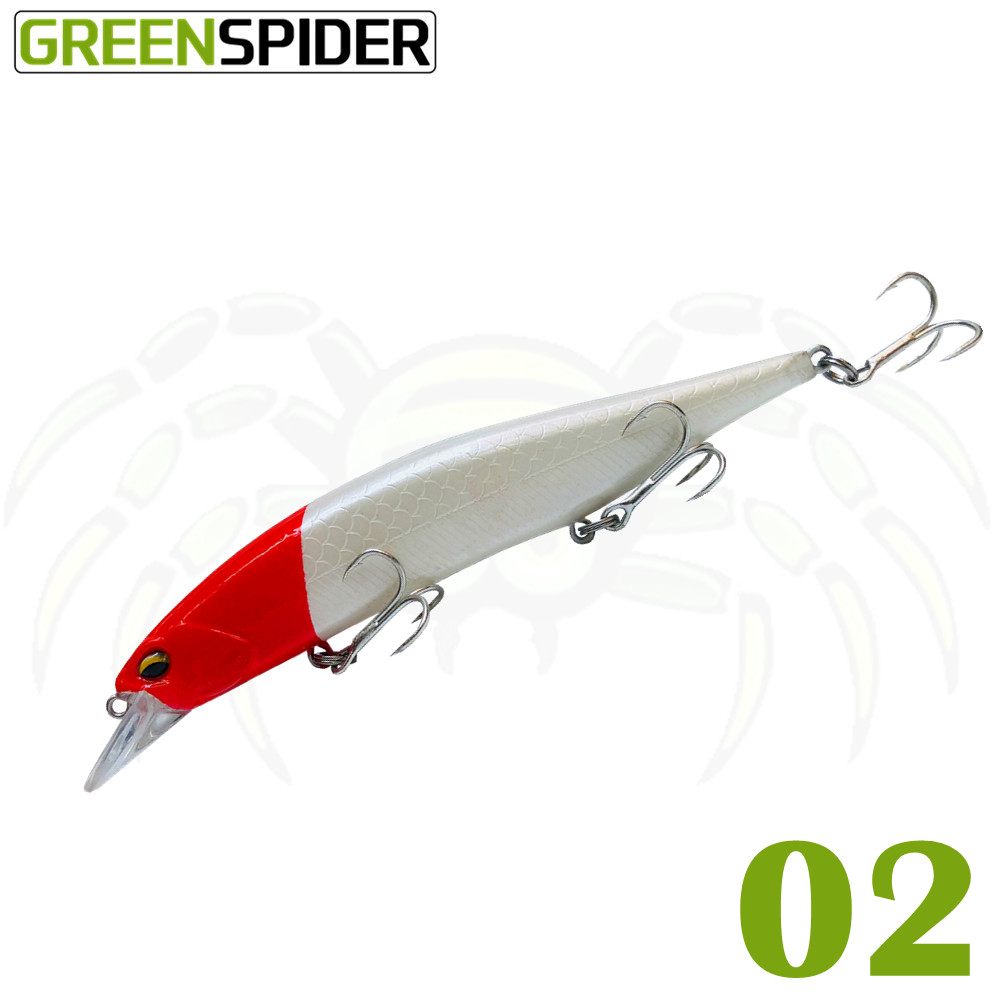 GREENSPIDER Suspend JERKBAIT Fishing Lure 135mm 18.2g Wobbler Minnow Tungsten Longcast Bass Pike Bait Lure Tackle: 02