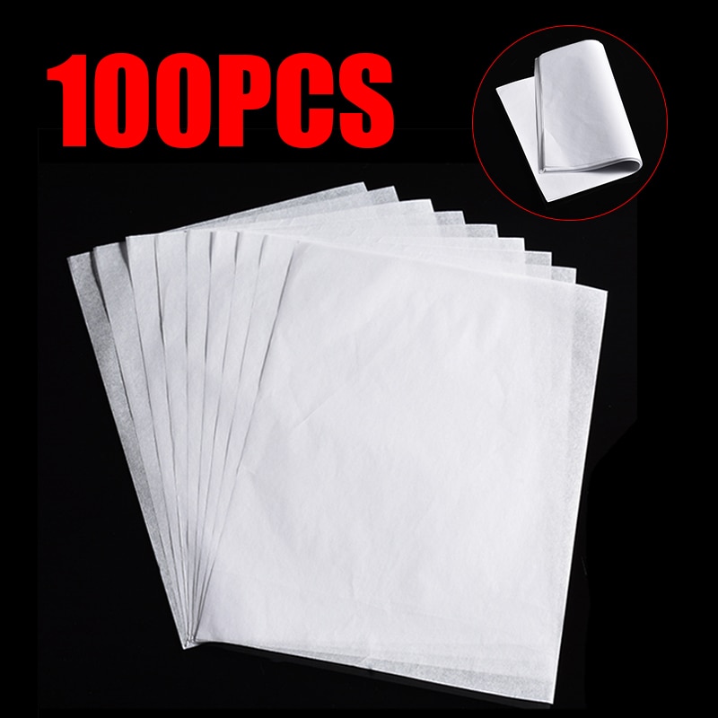 100pcs Reusable Tracing Paper Writing Copying Drawing Sheet Translucent Tissue Paper Painting Accessories Calligraphy Craft