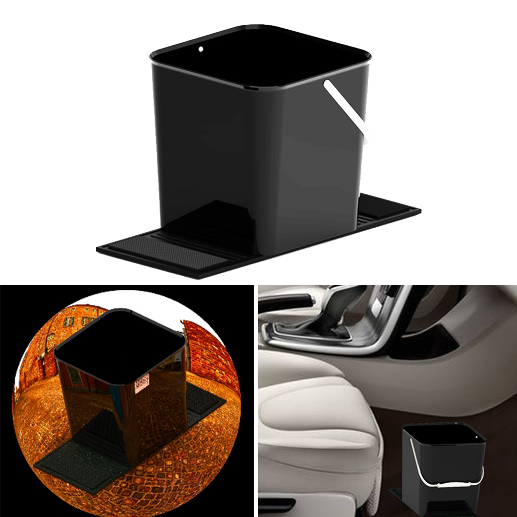 Car Trash Can Rubbish Recycling Dust Bin Auto Vehicle Truck 1 Gallon