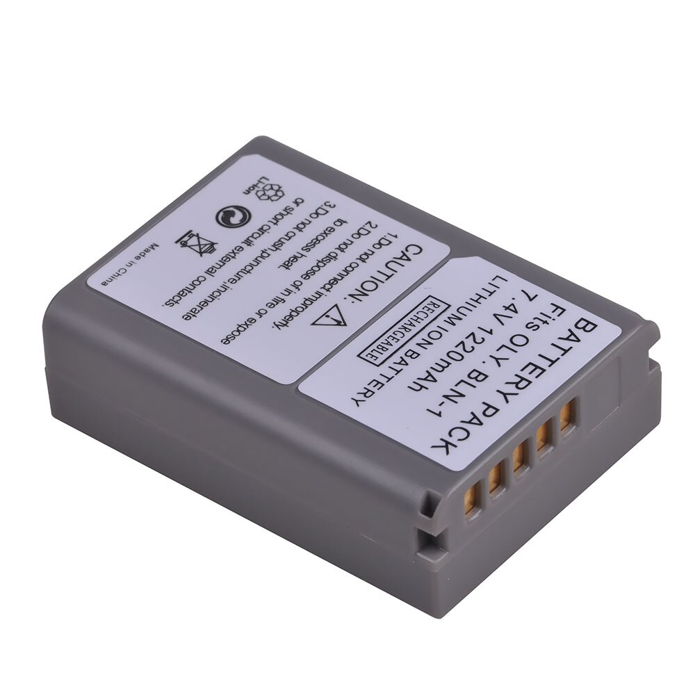 1220mAh BLN-1 PS-BLN1 batterie rechargeable Li-ion BCN-1 pour Olympus OM-D E-M1, stylo F, OM-D E-M5, stylo E-P5, OM-D E-M5 II