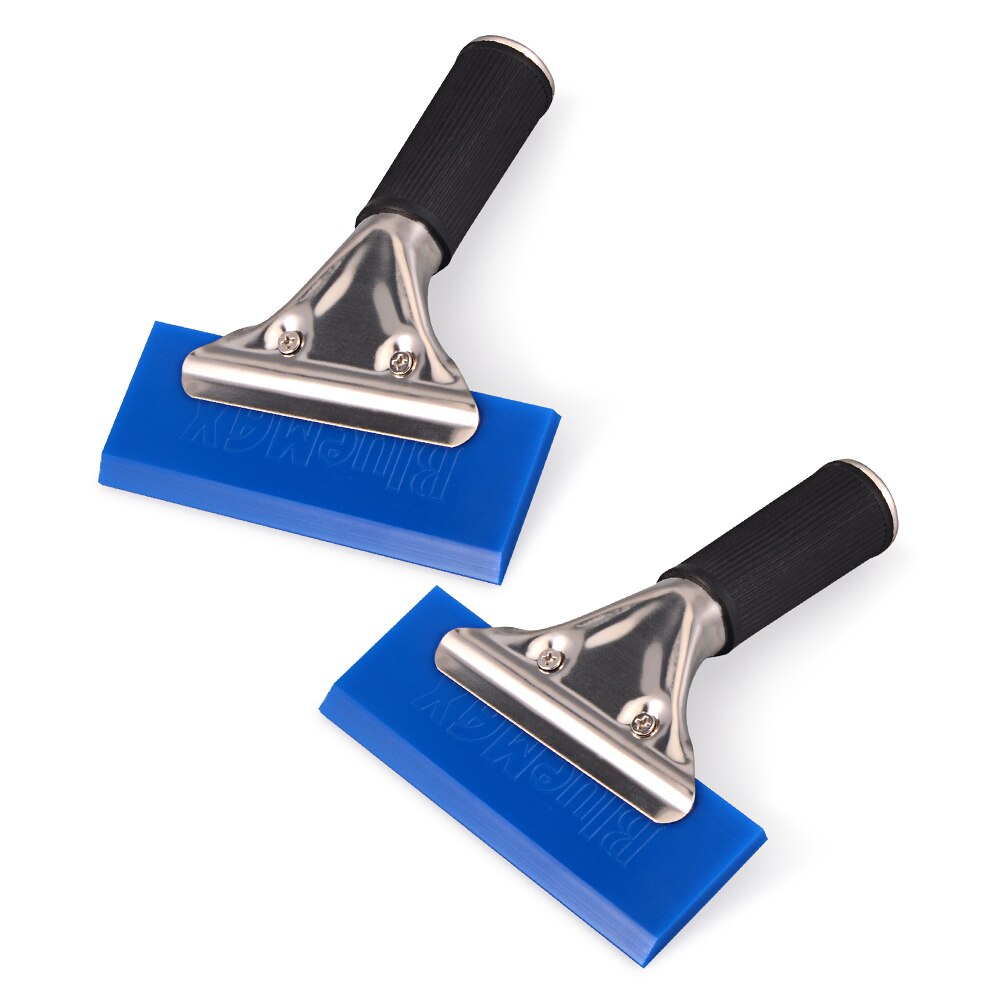 EHDIS – raclette BLUEMAX, manche en vinyle, pelle à neige, grattoir à glace, lame en caoutchouc, teinte de fenêtre, outil de nettoyage, lavage de voiture: 2pcs x scraper