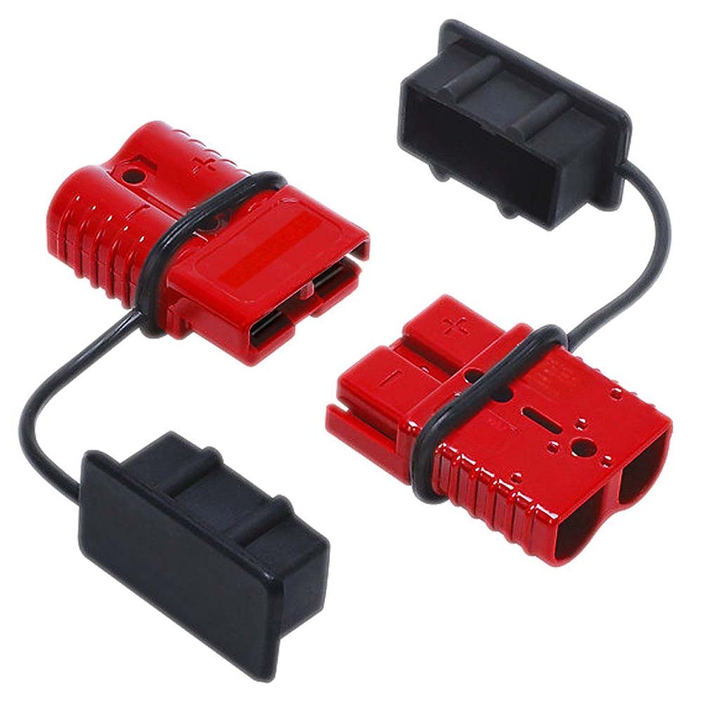 New2pcs/lot 50A Battery Trailer Pair Charge Plug Quick Connector Kit Connect Disconnect Winch Electrical Power Cables Connectors