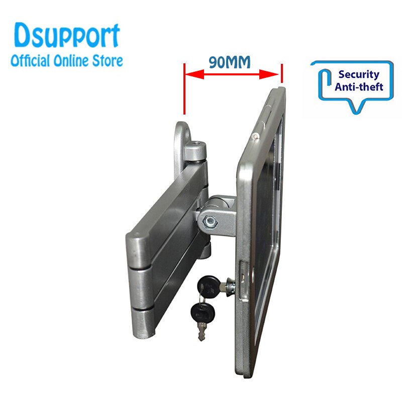 Aluminum Alloy Anti Theft Display Stand with security lock for ipad pro 11 Tablet PC wall mounted