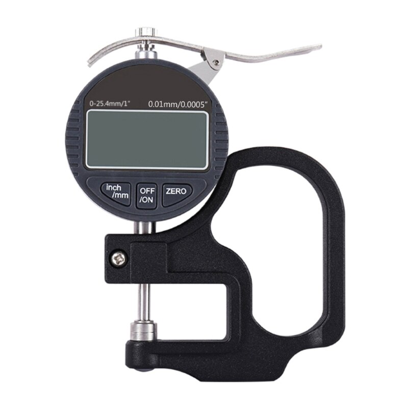 Electronic Micrometer Digital Dial Thickness Gauge with LCD Display Inch/Metric Calipers 0-1&quot; / 0-25mm Gauge 0.00004&quot;