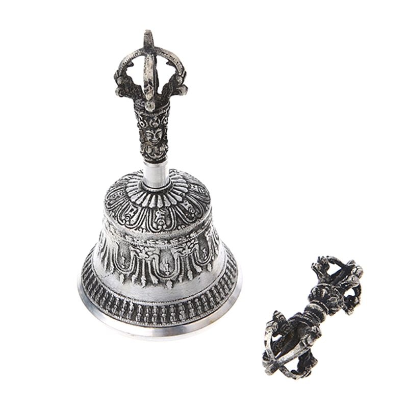 Tibetan Buddhist Temple Meditation Singing Bell with Dorje Vajra Buddhism Practi