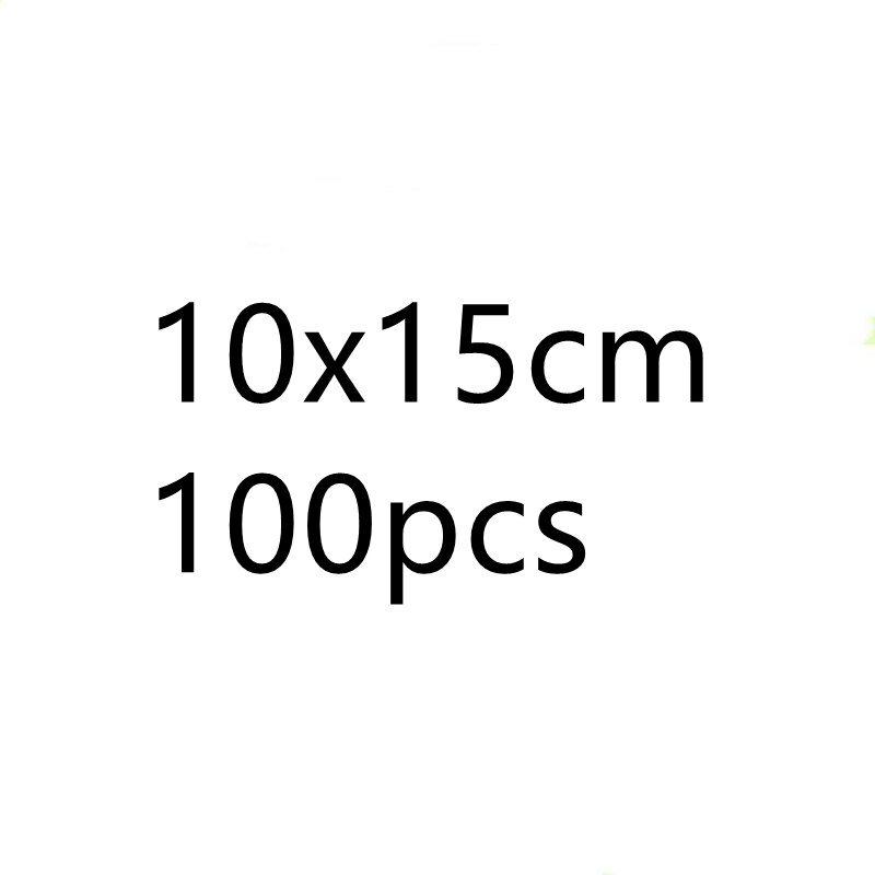 100pcs/pack Resealable Plastic Zip Lock Bags Clear Poly Zip lock Bag Food Storage Reclosable Vacuum Fresh Organize Bag: 10x15