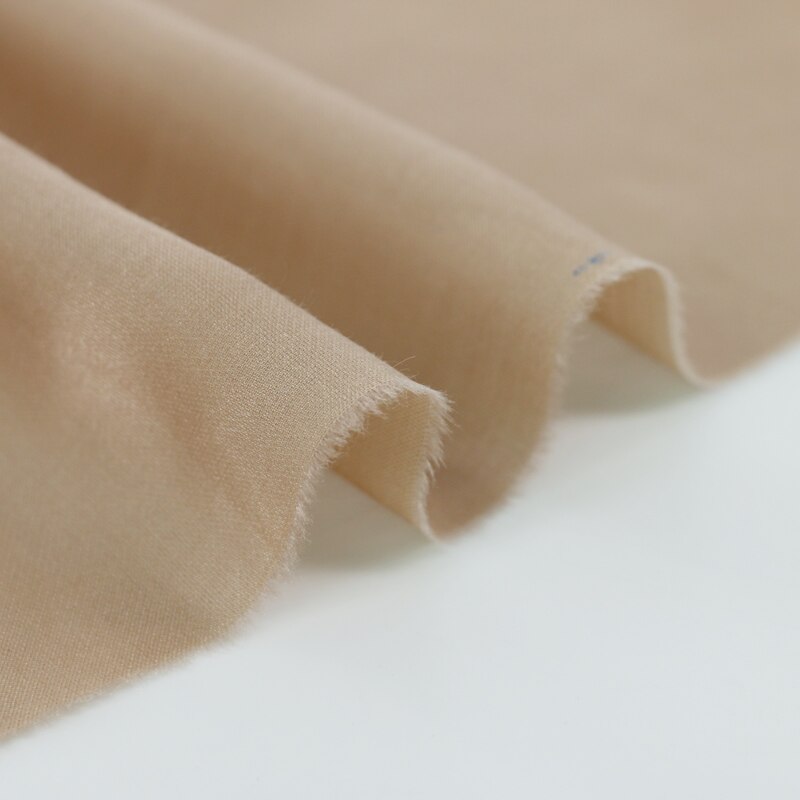 50cm*140cm kamel klänning pyjamas material siden bomull charmeuse tyg skjorta foder gör-det-själv-kläder