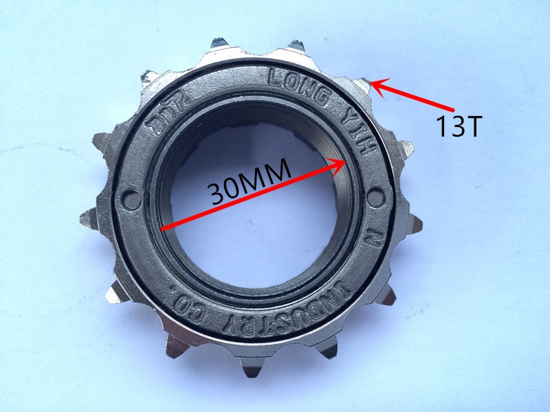 Volante de una sola velocidad para bicicleta, accesorios para buje de bicicleta, 13T, 30mm, BMX
